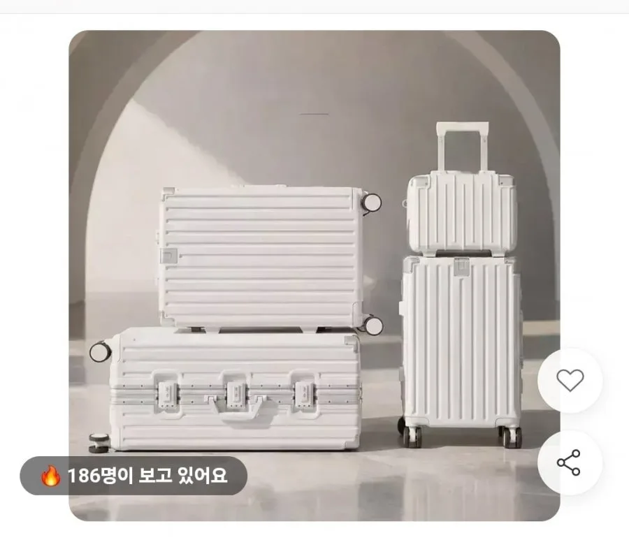 [11번가] 폴리카보네이트 TSA 캐리어 20인치 (56,900원/무료배송)