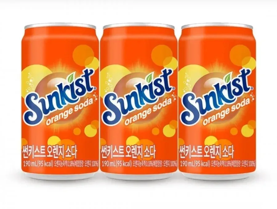 [토스몰]썬키스트 오렌지 소다, 190ml, 30개 (8,600 무배)
