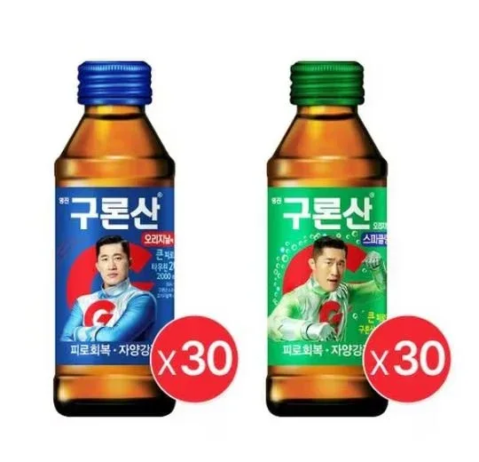 [SSG] 구론산 오리지날액 150ml 30입+스파클링 150ml 30입 (27,956원/무료)
