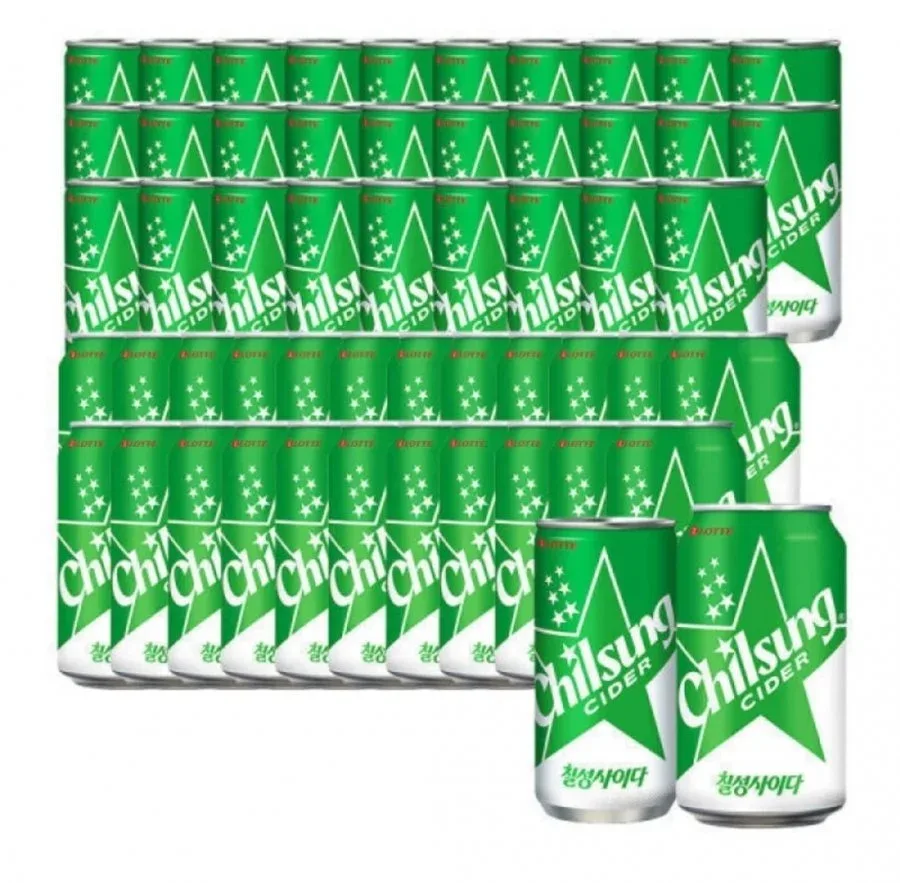 [G마켓]칠성사이다 210ml x 30캔+칠성사이다 350ml x 24캔(22,900/무료배송)