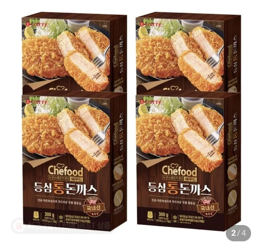 [네이버] 쉐푸드 등심통돈까스 300g 4개 16,390원, 더블링 콰트로치즈 1kg 8,900원 (다양/무료)