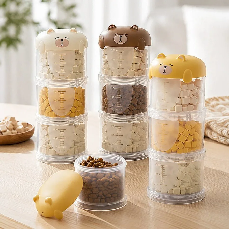 [네이버] 강아지 간식통 3칸 분리 밀폐용기 (5,400원/무료배송)