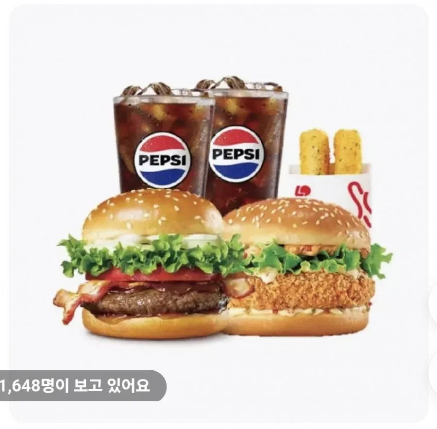 [11번가] 롯데리아 불고기베이컨+새우 2인팩 (10,850원 / 무배)