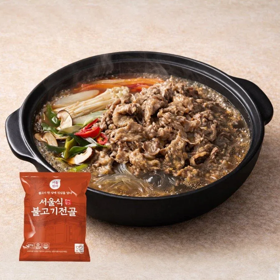 [네이버] 서울식 소불고기전골 420그램 3팩 (10,900원/멤버십 무료)