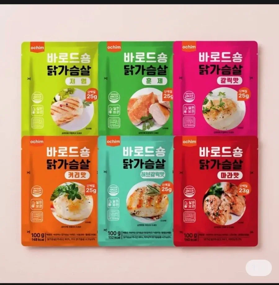 [토스] 바로드숑 바로먹는 닭가슴살 6종 100g 36개 (53,820원/무료배송)
