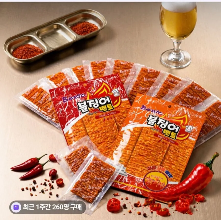 [네이버] 벤토 불징어 매콤달콤 8개 (11,900원 / 무배)