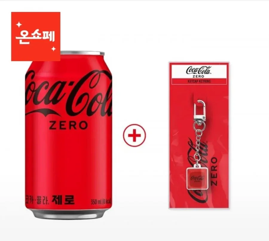 [롯데온] 코카콜라 제로 350ml캔 24개입+ 코크제로 키캡키링 증정 (16,710원/무료)