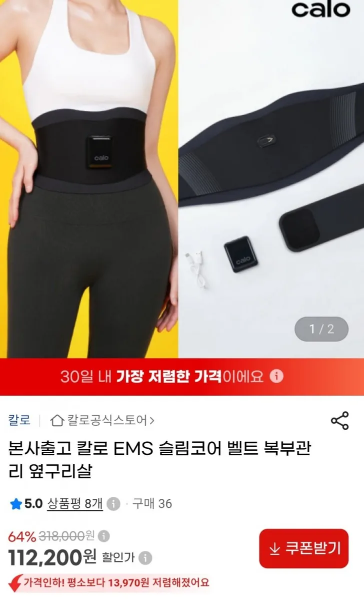 [G마켓] 칼로 EMS 다이어트 벨트 외 다양 (다양 / 무료)